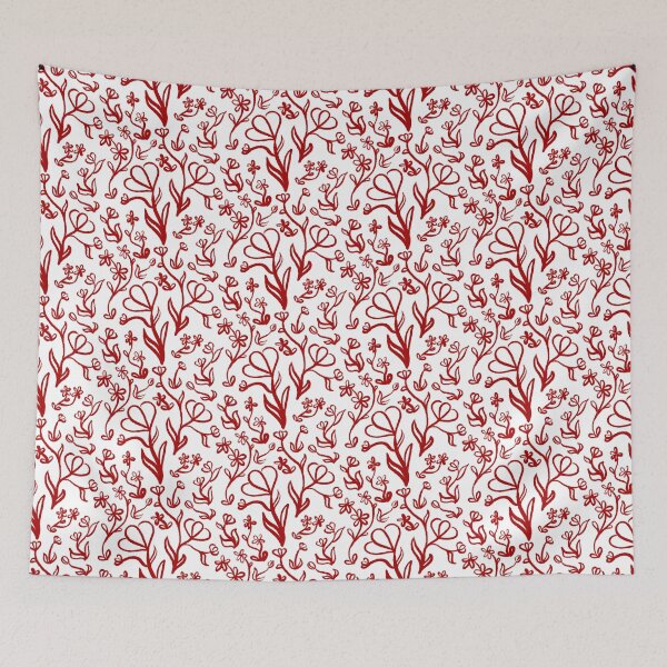 Item preview, Floral Pattern in Red designed and sold by LAEC-Shop.