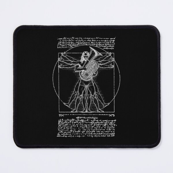 Item preview, Tuba Player Tubaist Tubist Vitruvian Man Leonardo Da Vinci designed and sold by GrandeDuc.