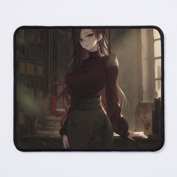 Item preview, Elegant Scholar - Red-Haired Anime Librarian designed and sold by Chris349.