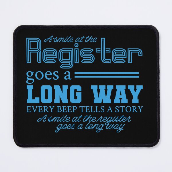 Item preview, A Smile Register Goes a Long Way designed and sold by AdventArt.