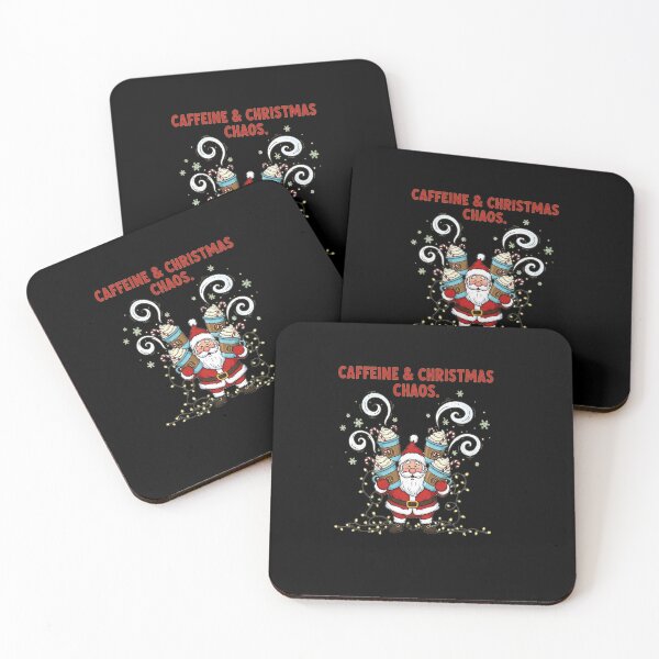 Item preview, Caffeine & Christmas Chaos – Funny Holiday Coffee designed and sold by FelixnRobinus.