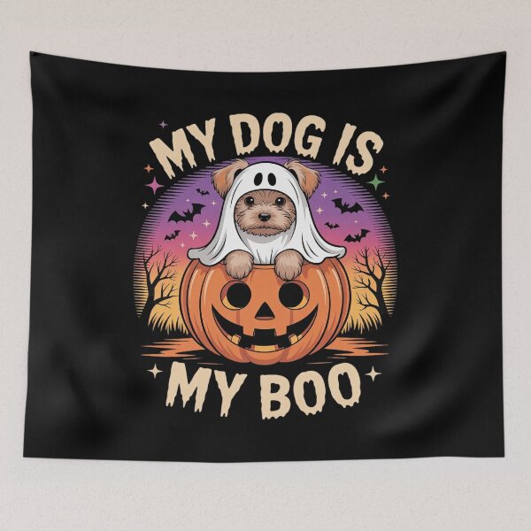Item preview, My Dog Is My Boo Halloween Ghost Dog Costume  designed and sold by KonstanKoraner.