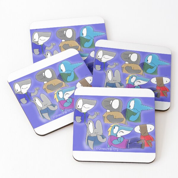Item preview, Sharkey Bites and new friends designed and sold by SharkeyArtist.