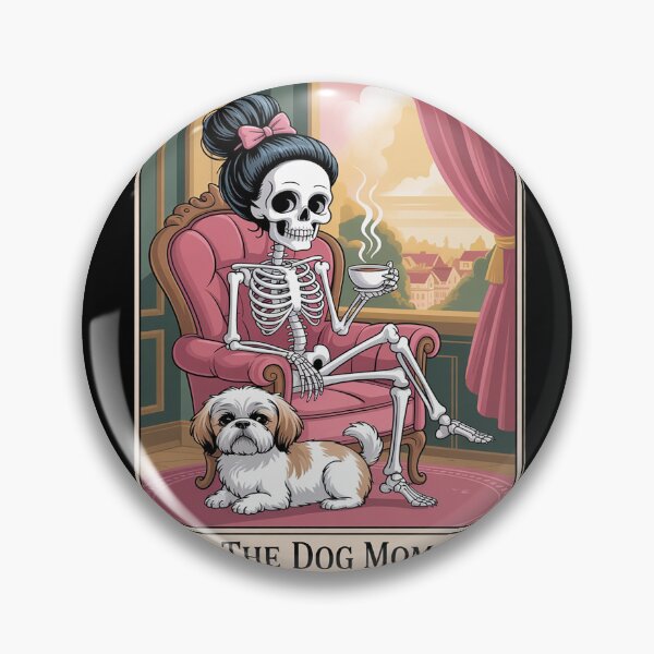 Item preview, The Dog Mom Skeleton Tarot Card Pet Lover Men Women Kids  designed and sold by KonstanKoraner.