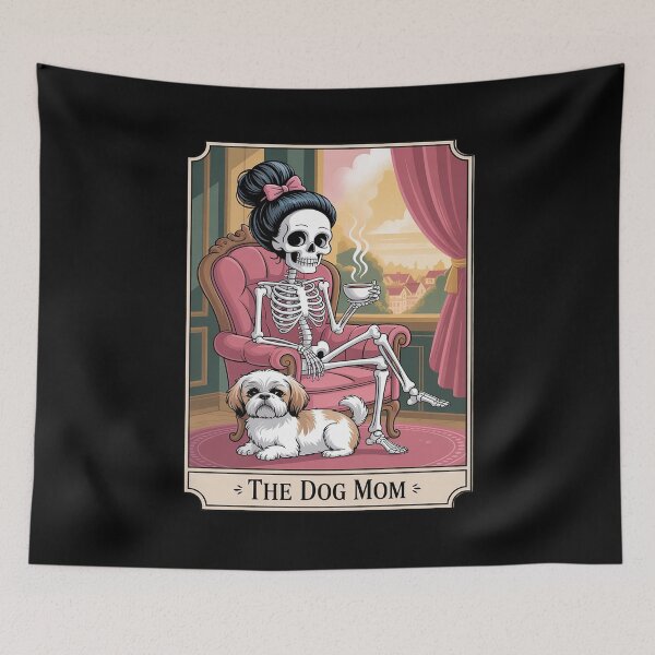 Item preview, The Dog Mom Skeleton Tarot Card Pet Lover Men Women Kids  designed and sold by KonstanKoraner.