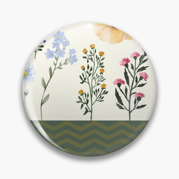 Item preview, Sweet Floral Green Wave Lines Pattern designed and sold by HoneyBlizz.