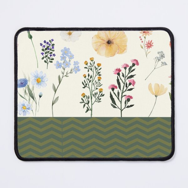 Item preview, Sweet Floral Green Wave Lines Pattern designed and sold by HoneyBlizz.