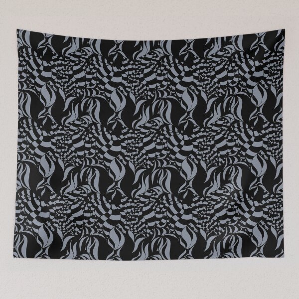 Item preview, Psychedelic Black and Grey pattern designed and sold by LAEC-Shop.