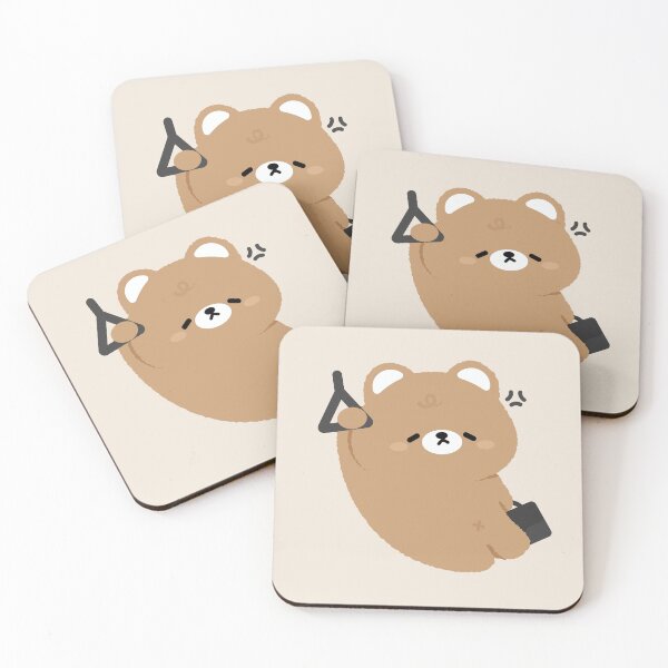 Item preview, Tired Brown Bear Commute designed and sold by theladyernestember.