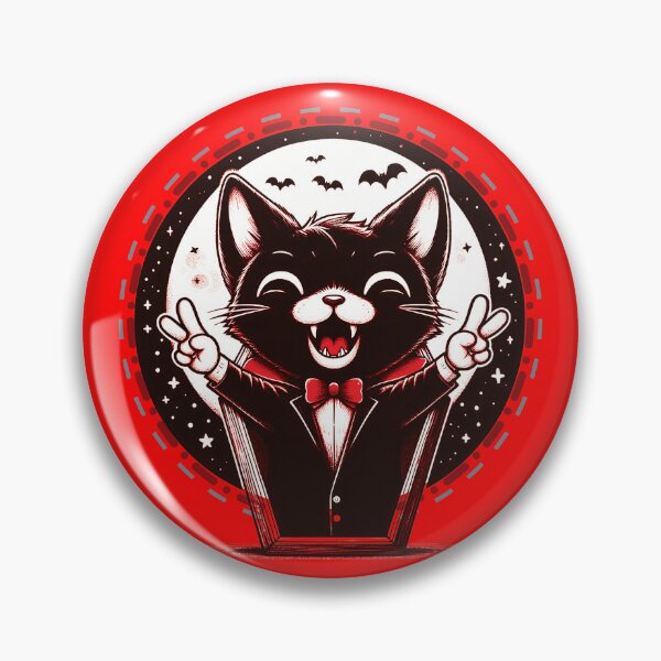 Item preview, Vampire Cat Peace Sign6 designed and sold by HappyHavenStu.
