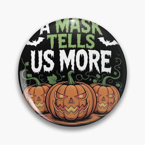 Item preview, A Mask Tells Us More Than a Face - Scary Halloween Pumpkin  designed and sold by KonstanKoraner.