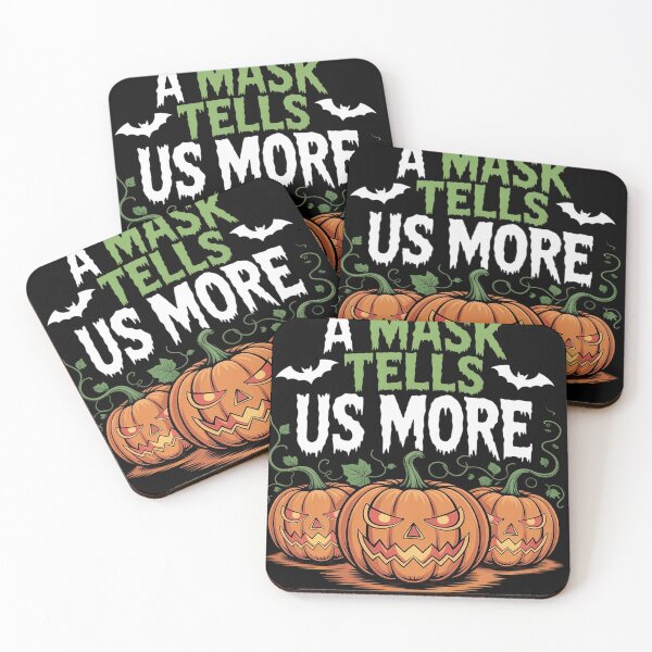 Item preview, A Mask Tells Us More Than a Face - Scary Halloween Pumpkin  designed and sold by KonstanKoraner.