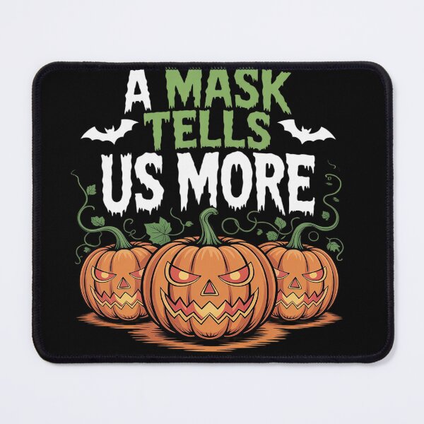 Item preview, A Mask Tells Us More Than a Face - Scary Halloween Pumpkin designed and sold by KonstanKoraner.