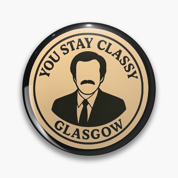 Item preview, Anchorman Inspired Retro UK Print: Glasgow designed and sold by PinUpPizzazz.