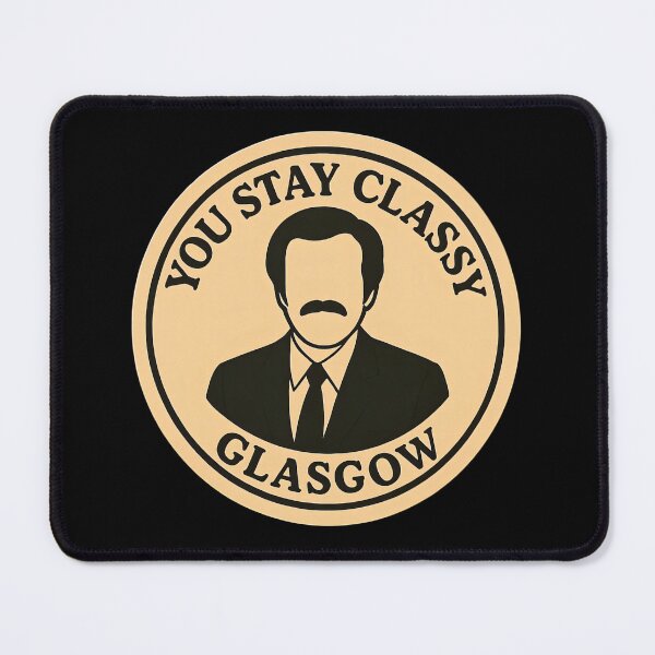 Item preview, Anchorman Inspired Retro UK Print: Glasgow designed and sold by PinUpPizzazz.