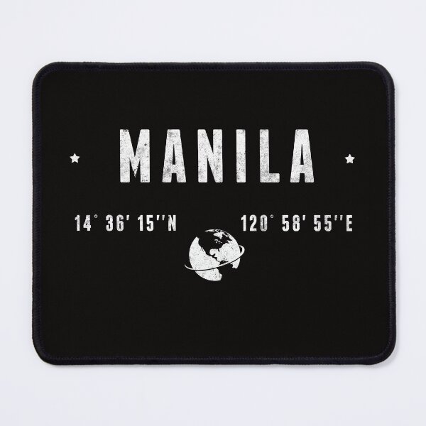 Item preview, Manila Philippines Latitude Longitude Coordinates designed and sold by capricedefille.