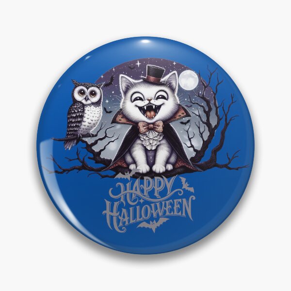 Item preview, Vampire Cat With An Owl D16 designed and sold by HappyHavenStu.