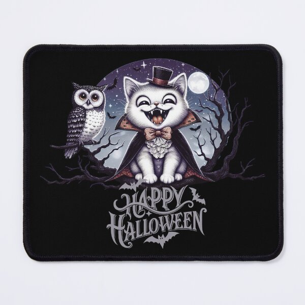 Item preview, Vampire Cat With An Owl D16 designed and sold by HappyHavenStu.