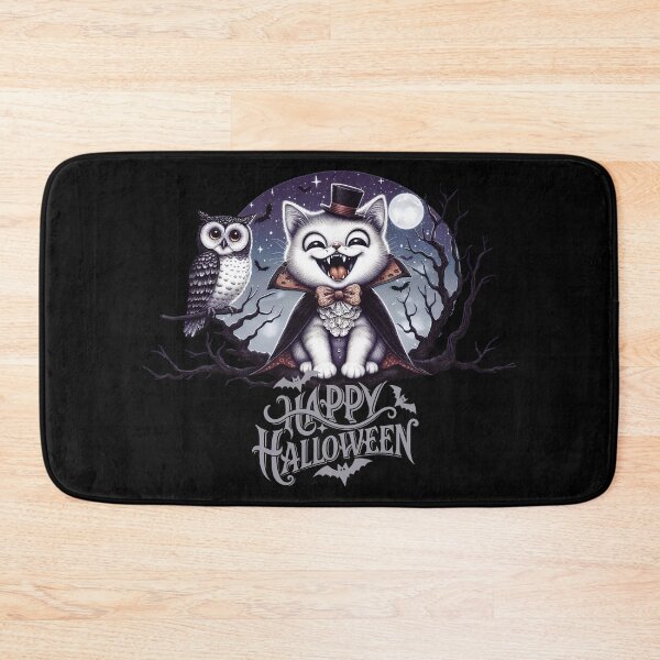 Item preview, Vampire Cat With An Owl D16 designed and sold by HappyHavenStu.