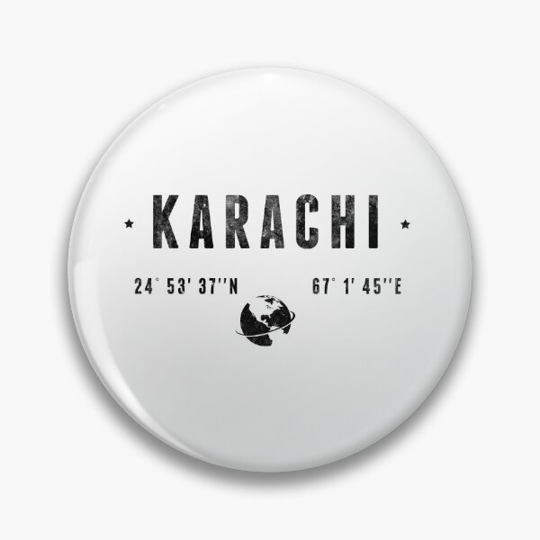 Item preview, Karachi Pakistan Latitude Longitude Coordinates designed and sold by capricedefille.