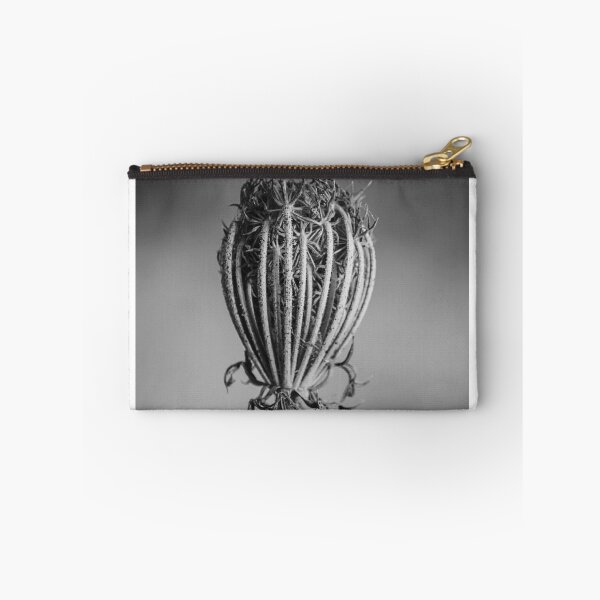 Item preview, Monochrome Close-Up Of A Dried Seed Pod On Stem With Soft Blurred Background designed and sold by Nmallia.