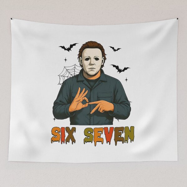 Item preview, Michael Myers Halloween Six Seven Meme Trend  designed and sold by MythicMosaics.