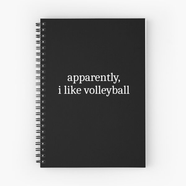 Item preview, Apparently, I Like Volleyball designed and sold by Sleepy Cat Design.