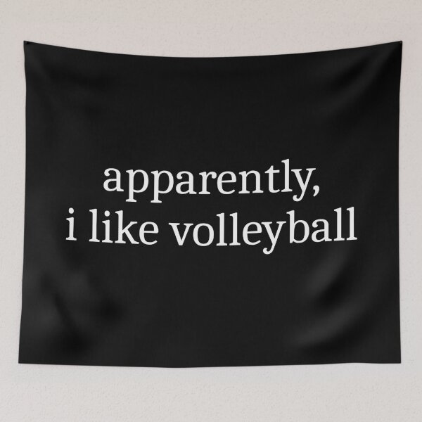 Item preview, Apparently, I Like Volleyball designed and sold by Sleepy Cat Design.