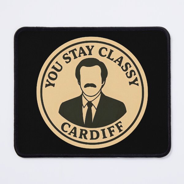 Item preview, Anchorman Inspired Retro UK Print: Cardiff designed and sold by PinUpPizzazz.