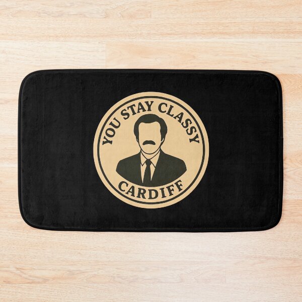 Item preview, Anchorman Inspired Retro UK Print: Cardiff designed and sold by PinUpPizzazz.