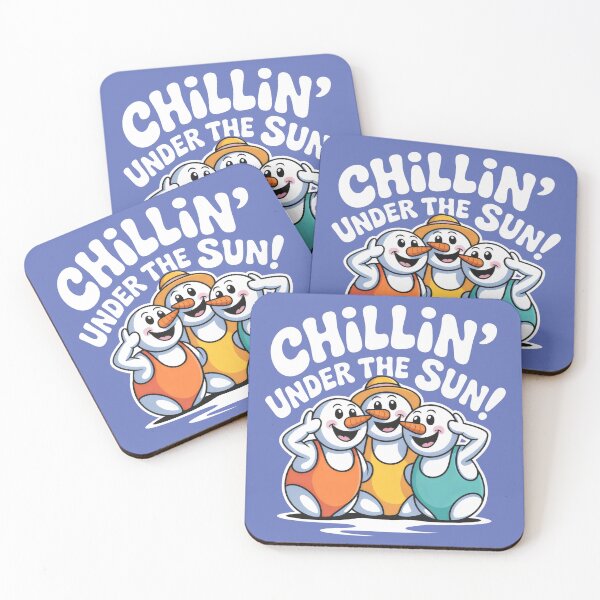 Item preview, Sunny Holiday Vibes with Snowmen Trio designed and sold by SplashTastic.