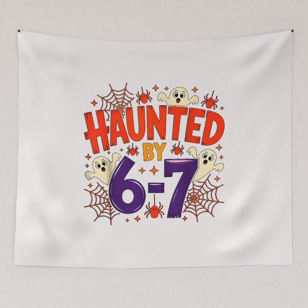 Item preview, Haunted by 67 Funny Six Seven Meme Spooky Ghost Halloween designed and sold by marnisa.