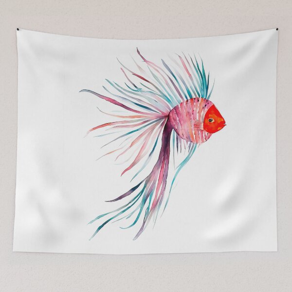 Item preview, Adorable Watercolor Fantail Aquarium Fish Print designed and sold by LanaGustavsson.