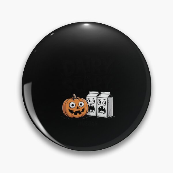 Item preview, Dairy Is Scary Vegan Halloween Pumpkin  designed and sold by dainegilbert.