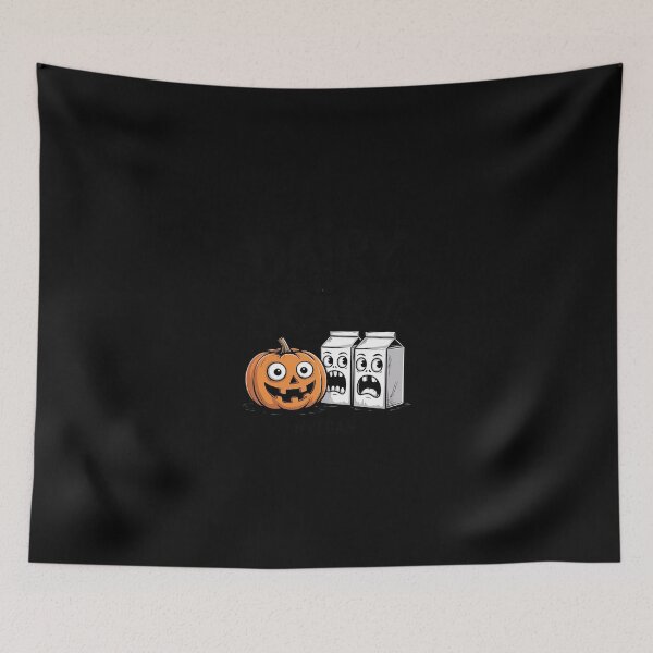 Item preview, Dairy Is Scary Vegan Halloween Pumpkin  designed and sold by dainegilbert.