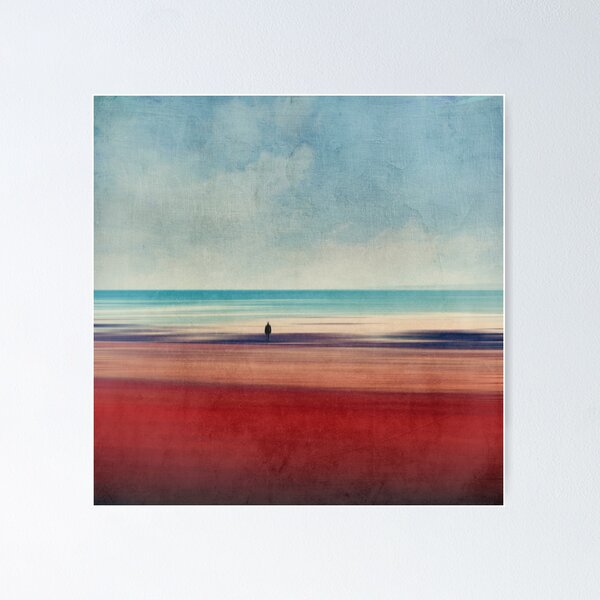 Item preview, Somewhere Near The Sea - Abstract Colourful Seascape designed and sold by Dyrk Wyst Redbubble Shop.