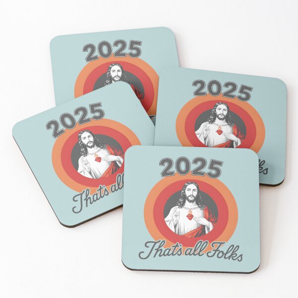 Item preview, Jesus New Year 2025 That's All Folks  designed and sold by HowToCanadian.