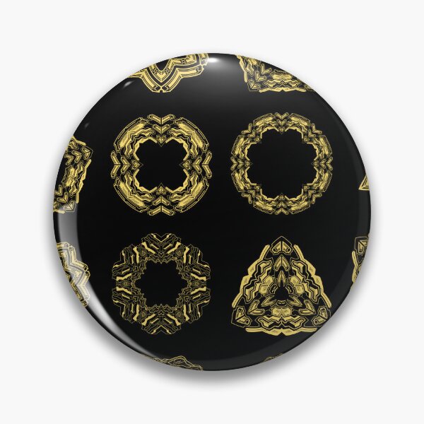 Item preview, Luxury Shiny Abstract Gold Frames Technology Inspired Design Elements designed and sold by ghinan.