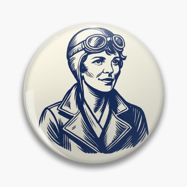 Item preview, Amelia Earhart Vintage Aviation Art designed and sold by Anniko Art Studio.