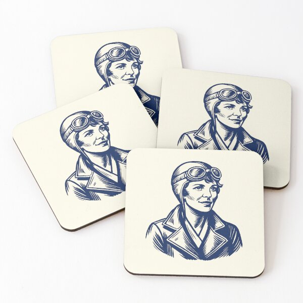 Item preview, Amelia Earhart Vintage Aviation Art designed and sold by Anniko Art Studio.