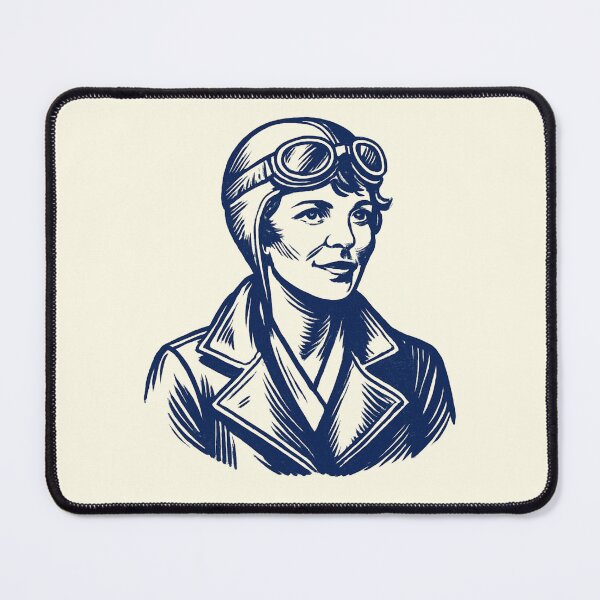 Item preview, Amelia Earhart Vintage Aviation Art designed and sold by Anniko Art Studio.
