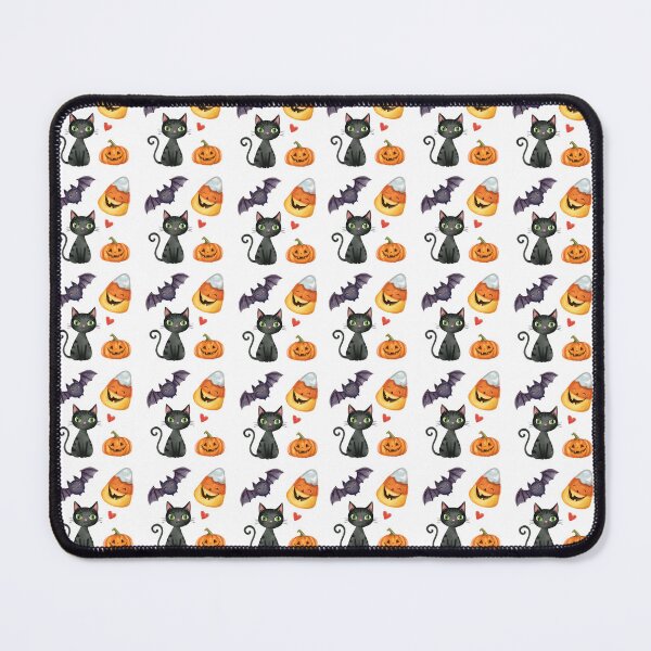 Item preview, Cute Black Cat & Halloween Friends Illustration designed and sold by RosieKingArt.