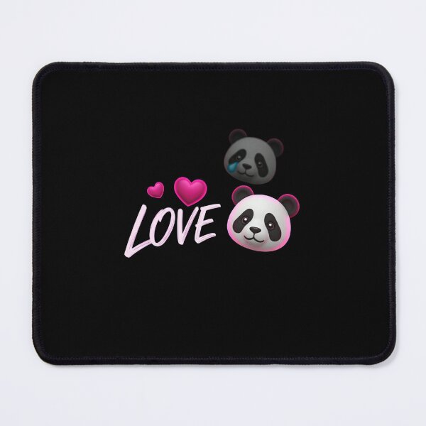 Item preview, Neon Love & Panda Emoji – Glowing Magenta Hearts and Futuristic 3D Art designed and sold by PixelVibe782.