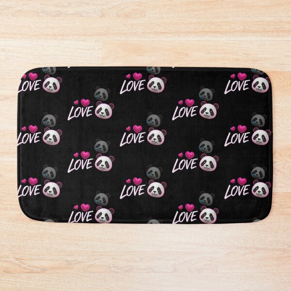 Item preview, Neon Love & Panda Emoji – Glowing Magenta Hearts and Futuristic 3D Art designed and sold by PixelVibe782.