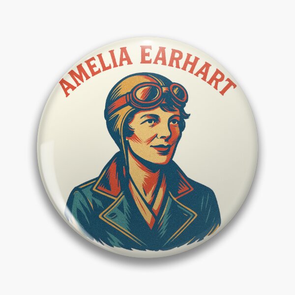 Item preview, Amelia Earhart Vintage Portrait designed and sold by Anniko Art Studio.