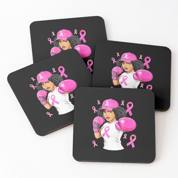 Artikelvorschau, Frauen Schwarz Afroamerikaner Brustkrebs Afro Pink Ribbon entworfen und verkauft von marnisa.