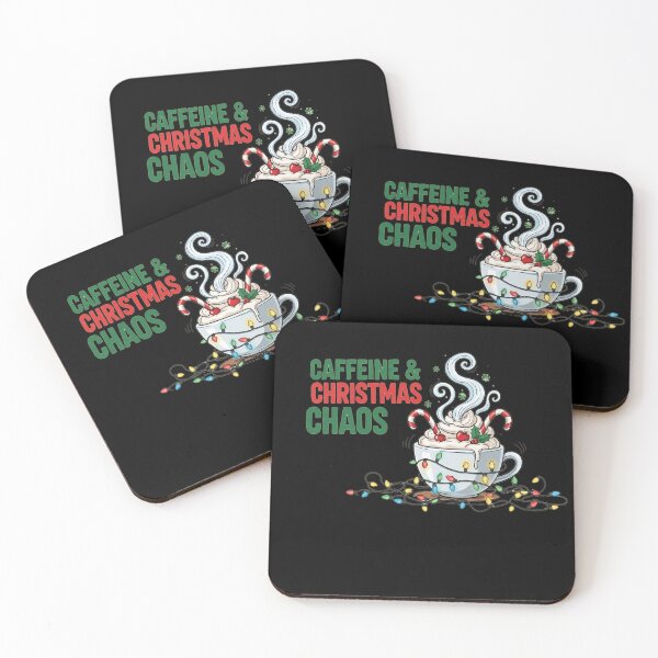 Item preview, Caffeine & Christmas Chaos – Funny Holiday Coffee designed and sold by FelixnRobinus.
