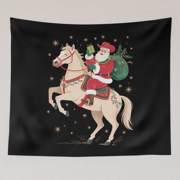 Item preview, Santa Cowboy Western Christmas Holiday Xmas Family designed and sold by savrmiller.