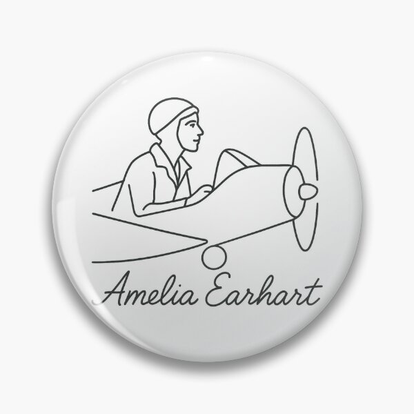 Item preview, Amelia Earhart One Line Art  designed and sold by Anniko Art Studio.