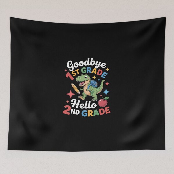 Item preview, Goodbye 1st Grade Hello 2nd Grade Dinosaur Last DayOf School  designed and sold by dainegilbert.